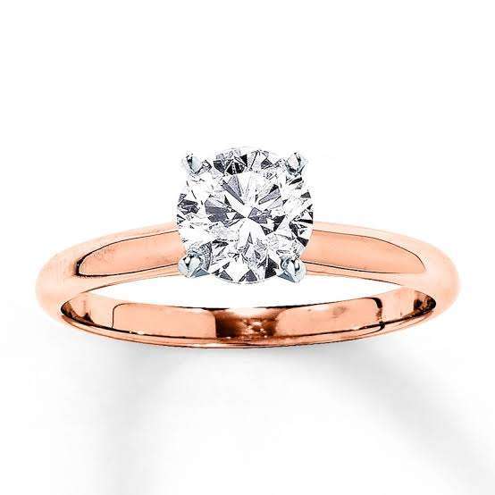 Rose Gold Solitaire Ring